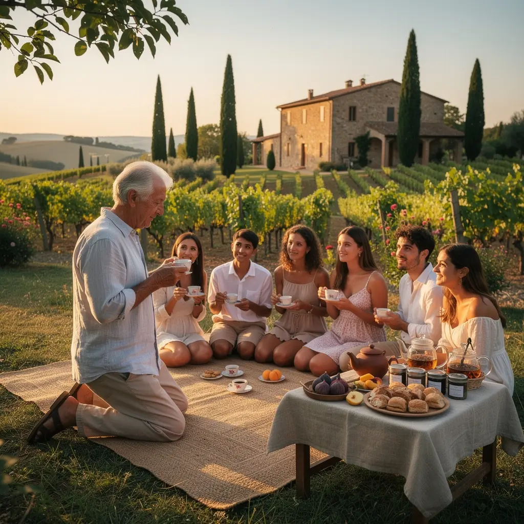 Foglie di tè Oolong essiccate in un sacchetto di stoffa naturale.
