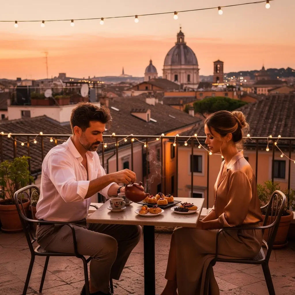 Una tazza di tè Oolong fumante su un tavolo di legno chiaro.