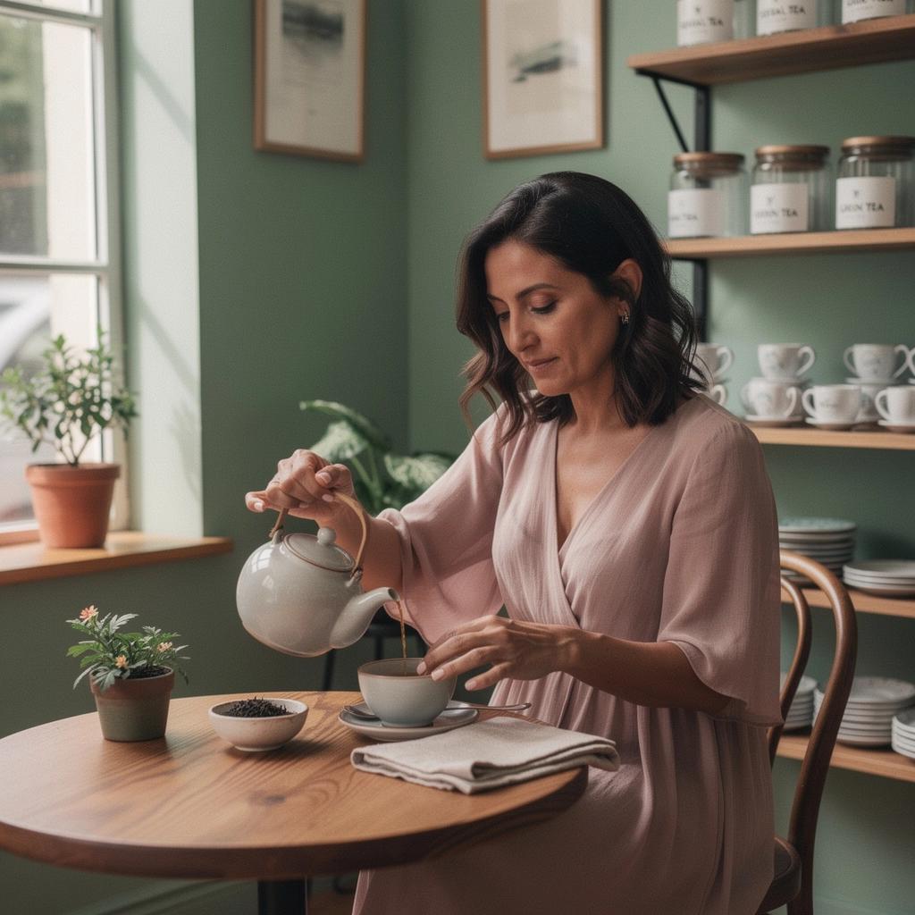 Dettaglio di una foglia di tè oolong, evidenziando la sua texture e colore unici.
